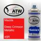 Preview: Mazda, Deep Crimson Metallic, 45R: 400ml Sprühdose, von ATW Autoteile West.
